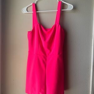 Vibrant Pink Sleeveless Romper